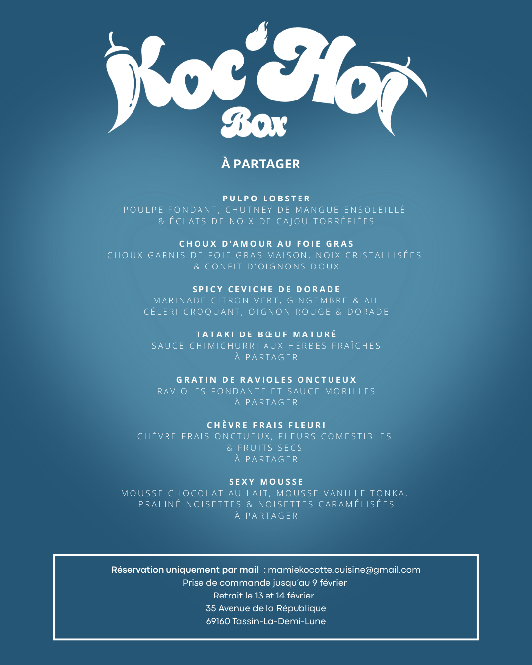 Une box gourmande pour la Saint-Valentin par votre traiteur Mamie Kocotte près de Lyon