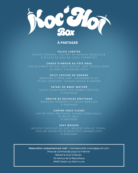 Une box gourmande pour la Saint-Valentin par votre traiteur Mamie Kocotte près de Lyon