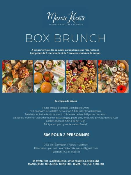 Traiteur à Lyon pour Box Brunch à emporter: de nouveau chez Mamie Kocotte