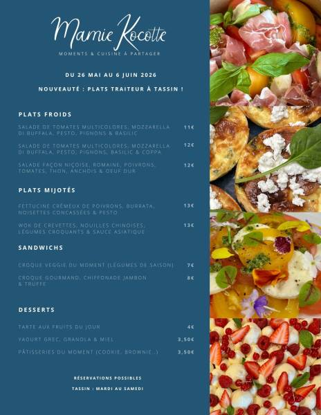 menu traiteur tassin